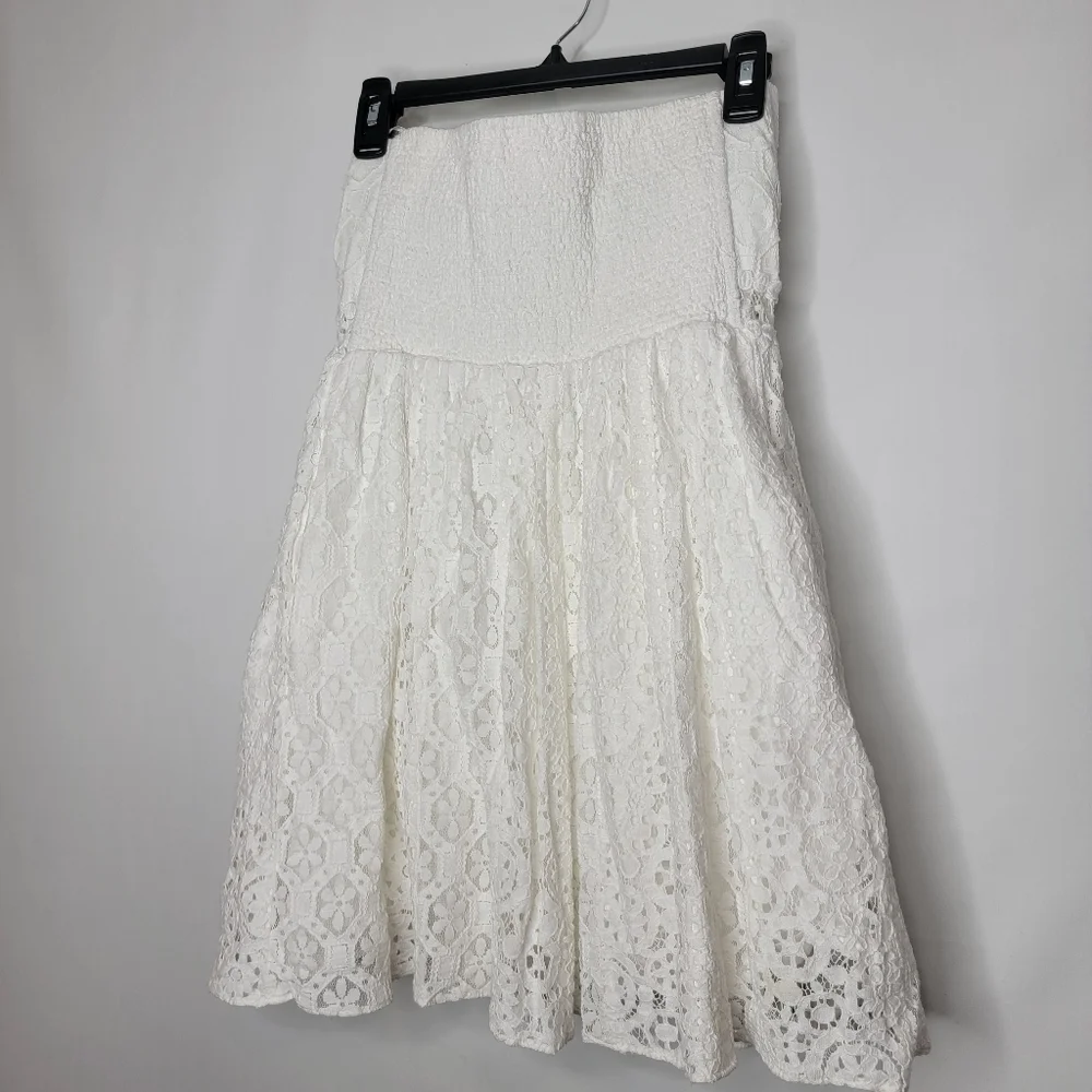 Lilly Pulitzer White Strapless Lace Dress - Picture 12 of 12